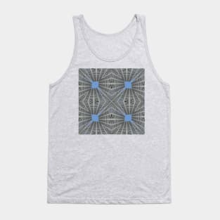 Architect Geometric Strip Abstract Pattern Tank Top